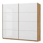 Armoire SKØP pure gloss Blanc brillant / Imitation chêne Artisan - 225 x 222 cm - 2 porte