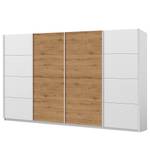 Schwebetürenschrank SKØP pure artisan Alpinweiß / Eiche Artisan Dekor - 360 x 236 cm - 4 Türen