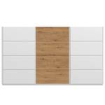 Schwebetürenschrank SKØP pure artisan Alpinweiß / Eiche Artisan Dekor - 360 x 236 cm - 3 Türen