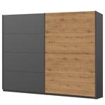 Schwebetürenschrank SKØP pure artisan Graphit / Eiche Artisan Dekor - 270 x 222 cm - 2 Türen