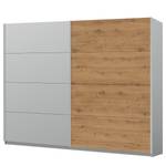 Schwebetürenschrank SKØP pure artisan Seidengrau / Eiche Artisan Dekor - 270 x 236 cm - 2 Türen