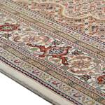 Wollen vloerkleed Sirsa Silk Tabriz II scheerwol/zijde - crèmekleurig - 90 x 160 cm