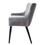 Banquette Elbi II Velours / Fer - Gris clair / Noir