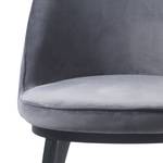 Chaise Cheia II Velours / Fer - Gris clair / Noir