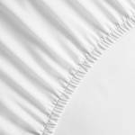 Spannbettlaken Perkal Baumwolle Perkal - Weiß - 90 x 220 cm