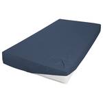 Drap-housse Perkal Percale de coton - Bleu foncé - 90 x 220 cm