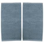 Set di 2 asciugamani Brava Cotone - Blu neutro