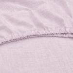 Drap-housse Lino Coton - Lilas - 90 x 220 cm