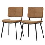 Chaises Malice (lot de 2) Marron clair