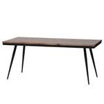 Table Paki Teck massif / Fer - Teck / Noir - Largeur : 180 cm