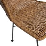 Sedia per sala da pranzo Malvan (2) Rattan sintetico / Acciaio - Rattan sintetico / Nero