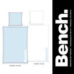 Parure de lit Bench coton - Bleu - 135 x 200 cm + oreiller 80 x 80 cm