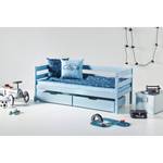 Lit junior Ida-Marie Bleu - Matelas de mousse visco-élastique et mousse froide