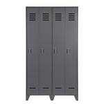 Garderobenschrank Maltby Kiefer massiv - Grau