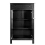 Buffet haut Lamar Pin massif - Noir