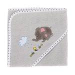 Handdoek met capuchon Olifant Grijs - Textiel - 75 x 0.5 x 75 cm