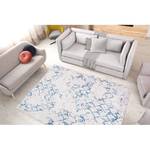 Tapis Peron 400 Polyester - Blanc / Bleu - 80 x 150 cm