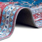 Kurzflorteppich Tabriz Nila Polyester - Rubinrot / Blau - 160 x 230 cm
