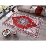 Tapis Medaillon Rana Polyester - Rouge - 80 x 150 cm