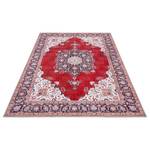 Tapis Medaillon Rana Polyester - Rouge - 80 x 150 cm