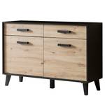 Kast Argenteuil I Artisan eikenhouten look/zwart