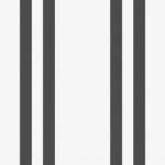 Vliestapete Streifen Schwarz; Weiß - 0,52m  x 10,05m  x 0,02m - Schwarz / Weiß