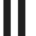 Vliestapete Streifen Schwarz; Weiß - 0,52m  x 10,05m  x 0,02m