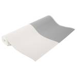 Papier peint intissé Lynn Rayures Gris / Blanc - 0,52 x 10,05 x 0,02m