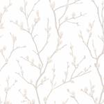 Fotomurale Ramo Beige - 0,52m  x 10,05m  x 0,02m - Beige / Bianco