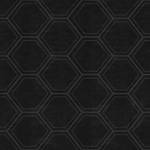 Vliestapete Zwart Hexagon