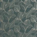 Fotomurale Royal Palm Emerald Blu / Nero - 0,52 m  x 10,05m  x 0,02m