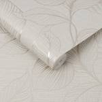 Papier peint intissé Royal Palm Pearl Beige / Blanc - 0,52 x 10,05 x 0,02 m