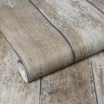 Vliestapete Holz Braun - 0,52m  x 10,05m  x 0,02m - Braun