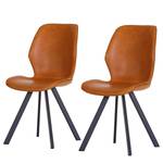 Chaises Collins (lot de 2) Cognac vintage