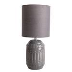 Tafellamp Erida textielmix/keramiek - 1 lichtbron - Grijs