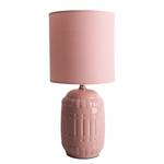 Tafellamp Erida textielmix/keramiek - 1 lichtbron - Roze