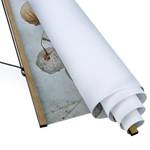 Wandkleed Lampionvruchten Herfst textiel & massief hout (houtsoort) - Beige - 100cm x 133,5cm x 0,3cm - 100 x 134 cm