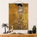 Wandkleed  Adele Bloch-Bauer I textiel & massief hout (houtsoort) - Gold - 100cm x 133,5cm x 0,3cm - 100 x 134 cm