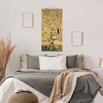 Wandkleed Gustav Klimt Der Lebensbaum textiel & massief hout (houtsoort) - Gold - 50cm x 100cm x 0,3cm - 50 x 100 cm