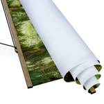 Wandkleed  Pad in de jungle textiel & massief hout (houtsoort) - groen - 50cm x 66,4cm x 0,3cm - 50 x 66 cm