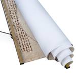 Wandkleed Da Vinci textiel & massief hout (houtsoort) - Braun - 80cm x 106,5cm x 0,3cm - 80 x 107 cm