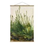 Wandkleed Grasveld textiel & massief hout (houtsoort) - groen - 50cm x 75cm x 0,3cm - 50 x 75 cm