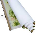 Quadro di tessuto Piante e fiori Tessuto. Legno massello - Verde - 35cm x 46,5cm x 0,3cm - 35 x 47 cm