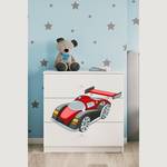 Kommode Babydreams Rennauto Weiß - Holzwerkstoff - 81 x 81 x 41 cm