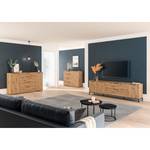 Tv-meubel Trend Wood II knoestig eikenhouten look/zwart