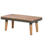 Tavolino Capilla Acacia massello / Acciaio - Marrone / Grigio