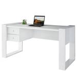 Schreibtisch Bellac Weiß - Weiß
