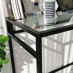 Bureau Jetmore Verre / Aluminium - Verre transparent / Noir