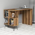 Bureau Laval walnotenhouten look/zwart