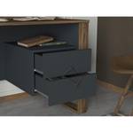 Bureau Kesia (2 éléments) Anthracite / Imitation noyer